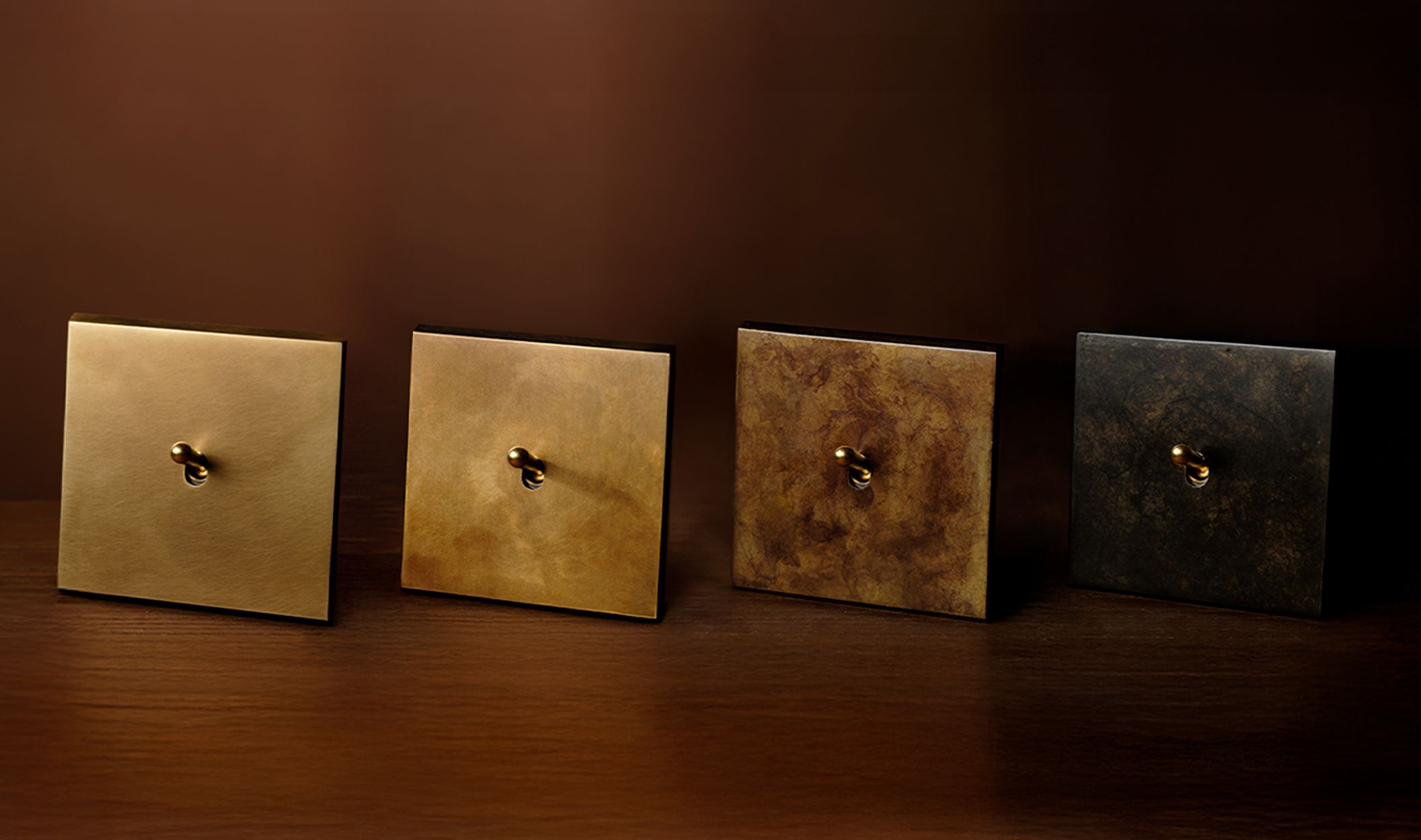 Fascination : 4 nouvelles finitions d’interrupteurs en laiton, inspirées du cycle de la lumière - MODELEC