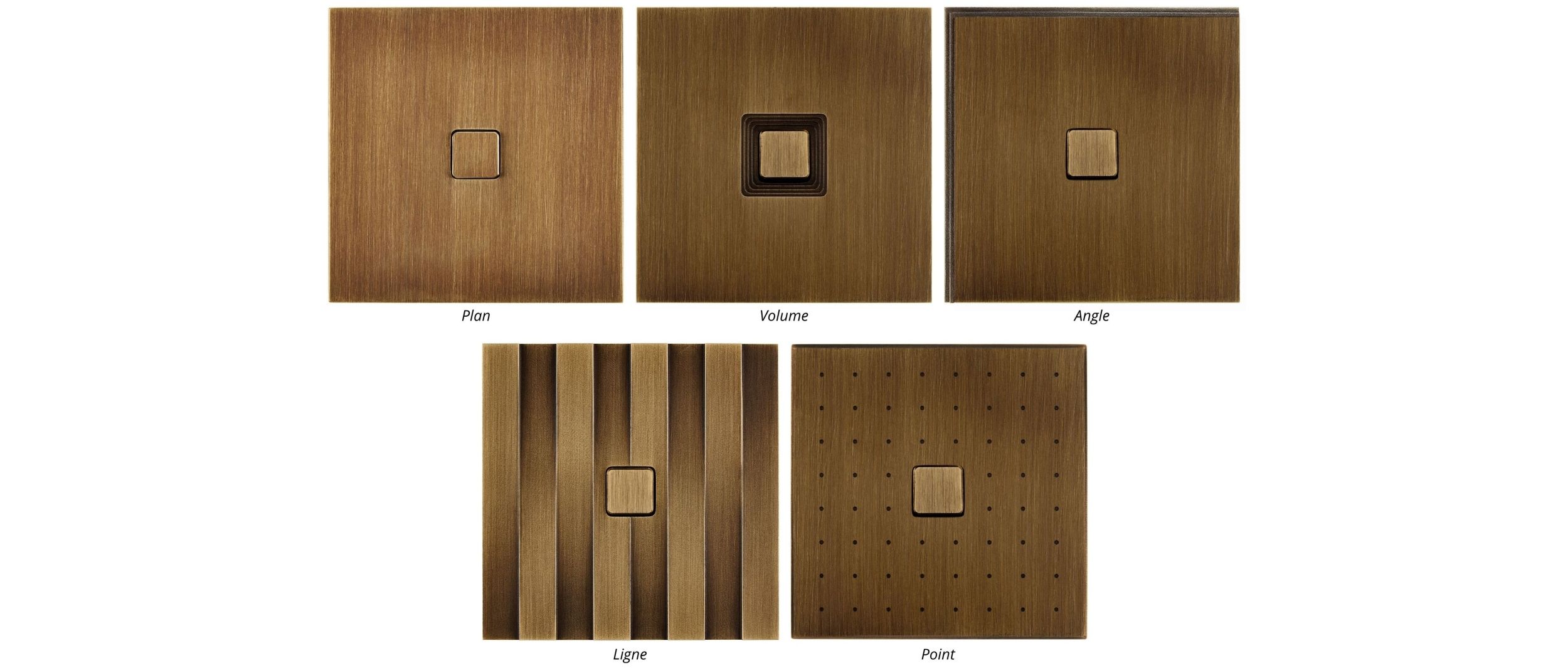 Collection Empreintes Interrupteurs 5 séries Modelec