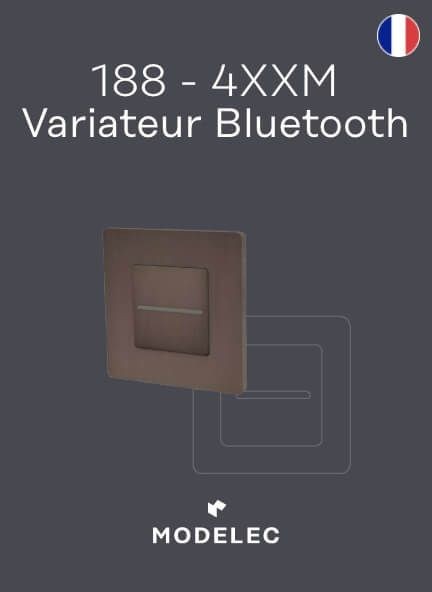 Fiche façade -  Variateur Bluetooth Collection M & Confidence - FR